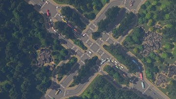 Another Parallel Flow Intersection in Cities Skylines