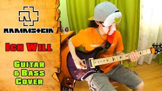 Rammstein - Ich Will | guitar & bass cover + tab | mike KidLazy