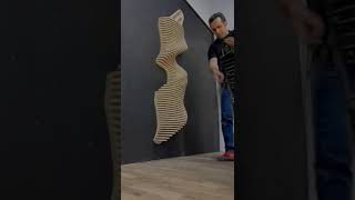 Diy Golden Tornado Design Parametric Wall Art 3D Wall Panels Parametric Wall Art