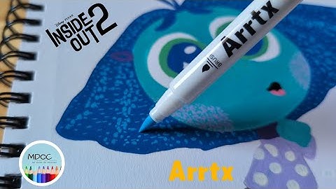 Drawing Envy from Inside Out 2, Using the Arrtx Acrylic Markers @arrtxglobal