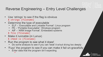 Introduction to reverse engineering CTF challenges