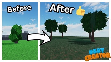 How to make REALISTIC TREES in Obby Creator. *SUPER EASY*