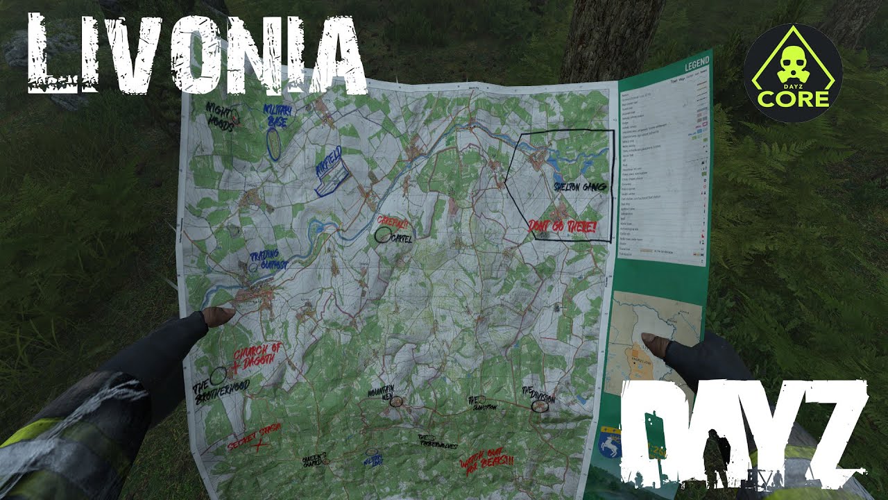 Dayz livonia map. Карта Дейзи Ливония военные базы. Карта DAYZ Livonia. DAYZ карта военных баз. DAYZ базы.