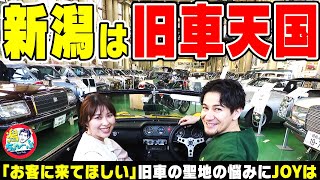 【新潟の悩み】「お客さんが来てほしい…」昭和の旧車の聖地 新潟県三条市「KYOWAクラシックカー＆ライフステーション」 ▼平均身長が高い新潟県で190㎝のJOYより背が高い人を探せ【潟ちゅーぶ】