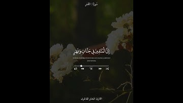 {إِنَّ الْمُتَّقِينَ فِي جَنَّاتٍ وَنَهَرٍ} تلاوة عراقية خاشعة للقارئ فيصل الهاجري |حالة واتس