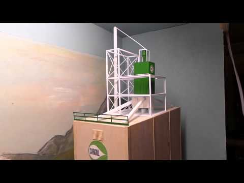 Grain silo cargill logo and bn green