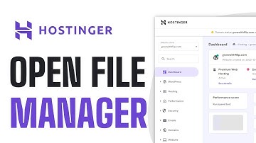 How To Open File Manager in Hostinger - EASY Guide 2025