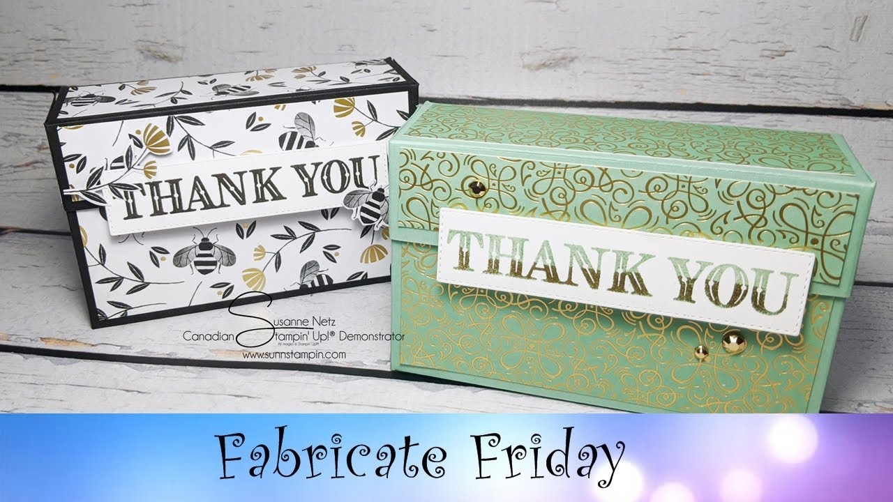 Ornate Full Sheet Box featuring Stampin' Up!® Products