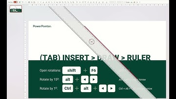 Ruler of liniaal in PowerPoint