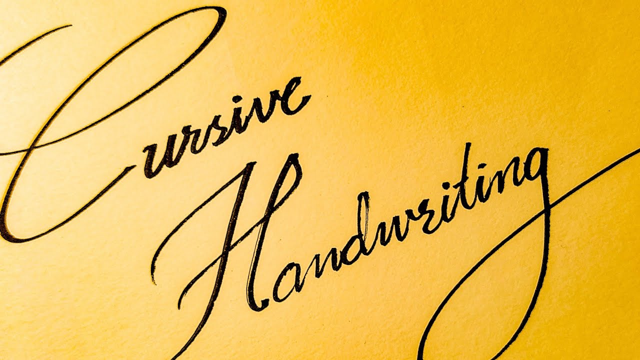 How to learn Cursive Handwriting | Cursive Alphabet A to Z | Capital ...