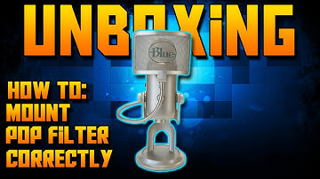 The Pop - Pop Filter Unboxing + How To Mount Pop Filter To The Blue Yeti Without A Mic Stand.