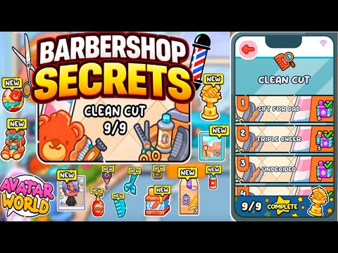 I FOUND ALL THE BARBER SHOP SECRETS IN AVATAR WORLD 😱 🤩