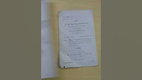 CDLU last year Exam question paper BUSINESS MATHEMATICS