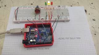 Armado en protoboard del semáforo con potenciometro