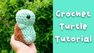 Crochet Turtle Tutorial - Easy Crochet Pattern How To