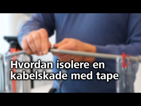 Hvordan isolere en skadet kabel med tape