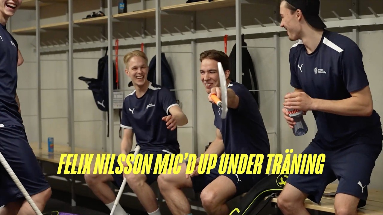 Felix Nilsson Mic'd up under U19-herrlandslagets träning