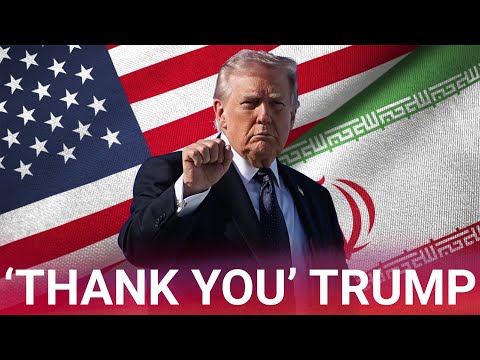 Thumbnail for Thousands of Iranians gather in support of Donald Trump's destruction of the Iranian regime
