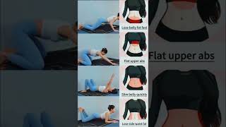 Lose Belly Fat Fast at Home | 4 Moves for Flat Upper Abs + Slim Waist#fitness#bellyfat #upperabs#usa
