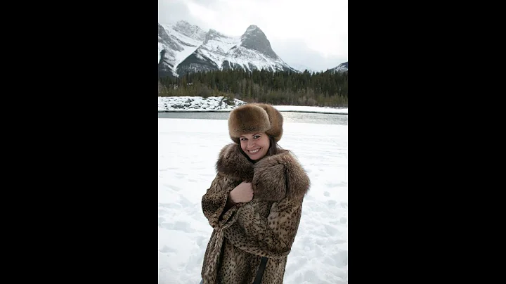 Jeanette Hall skins an Alberta Timber wolf.