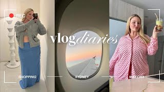 VLOG DIARIES | Fly to Sydney with me   protein strawberry matcha recipe