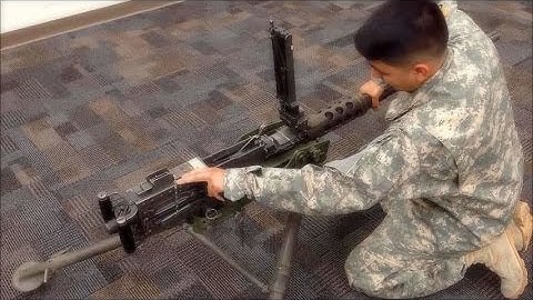 M2 .50 Cal Machine Gun - Step by Step Headspace/Timing