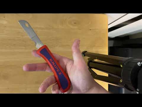 Couteau d'électricien pliant KNIPEX 16 20 50 SB 120mm