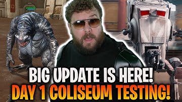 BIG SWGOH UPDATE IS HERE! - Playing Coliseum, Relic 10, and Relic Delta for the First Time