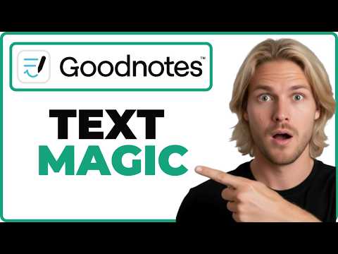 How To Convert Handwriting To Text In GoodNotes 6 (Full Guide)