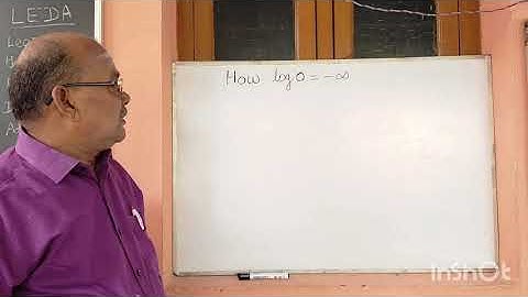 How log 0 = - infinity?