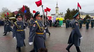 Выступление оркестра и РПК ОДОН (Москва) и  плац - концерт оркестра 605 ОЦПЛС (Калуга) в г  Боровск