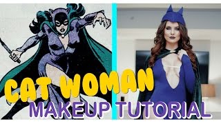 Vintage CAT WOMAN MAKEUP TUTORIAL  | Amanda Cerny