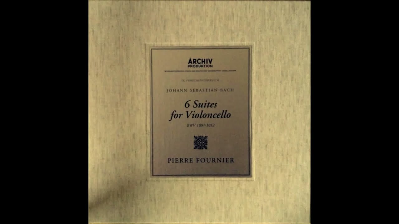 クラシック 6Suites PourVioloncelle /Pierre Fournier 6 Cello-Suiten BWV 1007-1012 - Johann Sebastian Bach, Pierre