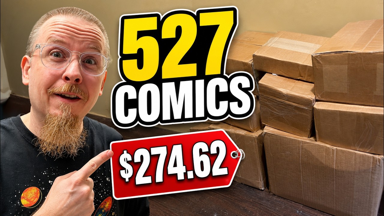 I Bought 527 Comics from Goodwill for $274.62... Comic Book Collection Tour
