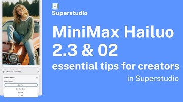 MiniMax Hailuo 2.3 & 02 Essential Tips for Creators in Superstudio