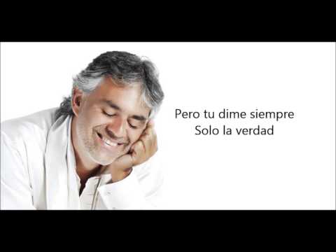 Andrea Bocelli Dell Amore Non Si Sa Subtitulada 