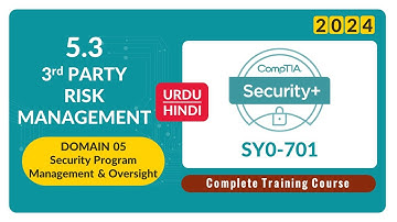 Third-Party Risk Management - CompTIA Security+ SY0-701 - 5.3