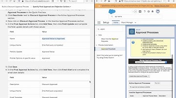 Build a Discount Approval Process in Salesforce - Step 4 - Final Approval and Rejection Actions