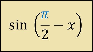 Evaluating sin(pi/2 - x)