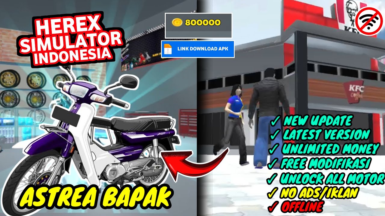 Herex Simulator Indonesia MOD Apk v1.0.48 New Update, Latest Version || Unlimited Money, Free Modif😱