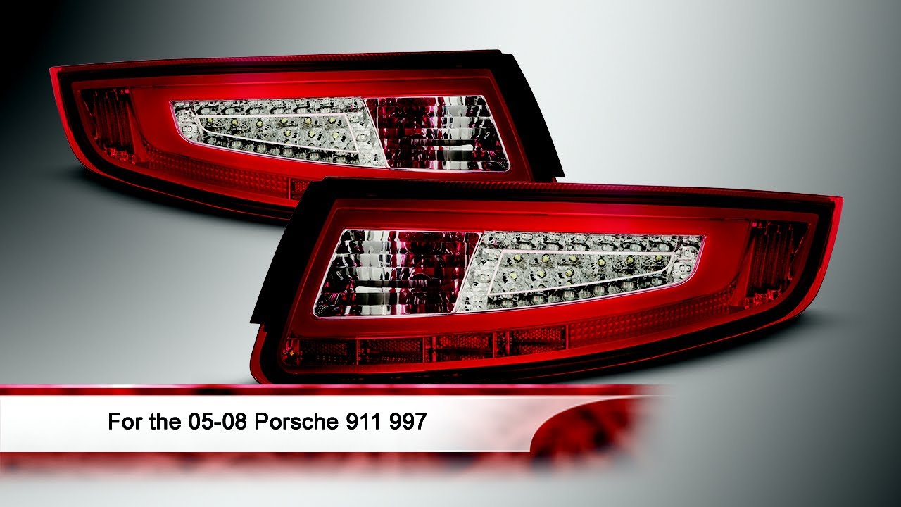 05-08 Porsche 911 997 Light Bar LED Tail Lights - YouTube