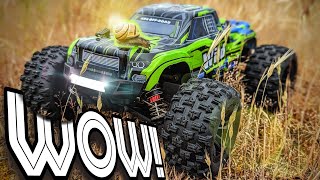 This BUDGET RC Monster Truck packs INSANE POWER!! 😲The Bezgar HP161s Send and Review🤘