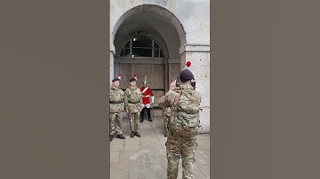 Young Army Cadet Visit Horse Guard