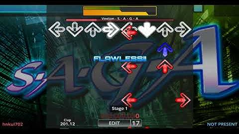 [DDR EDIT/DP] S・A・G・A / Veeton (Lv. 17)