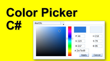 C# avatar maker app 07 How to use the color picker