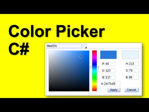 C# avatar maker app 07 How to use the color picker