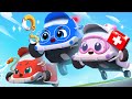 Little Rescue Squad - Fire Truck, Police Car, Ambulance | Vehicles Song | Kids Songs | BabyBus