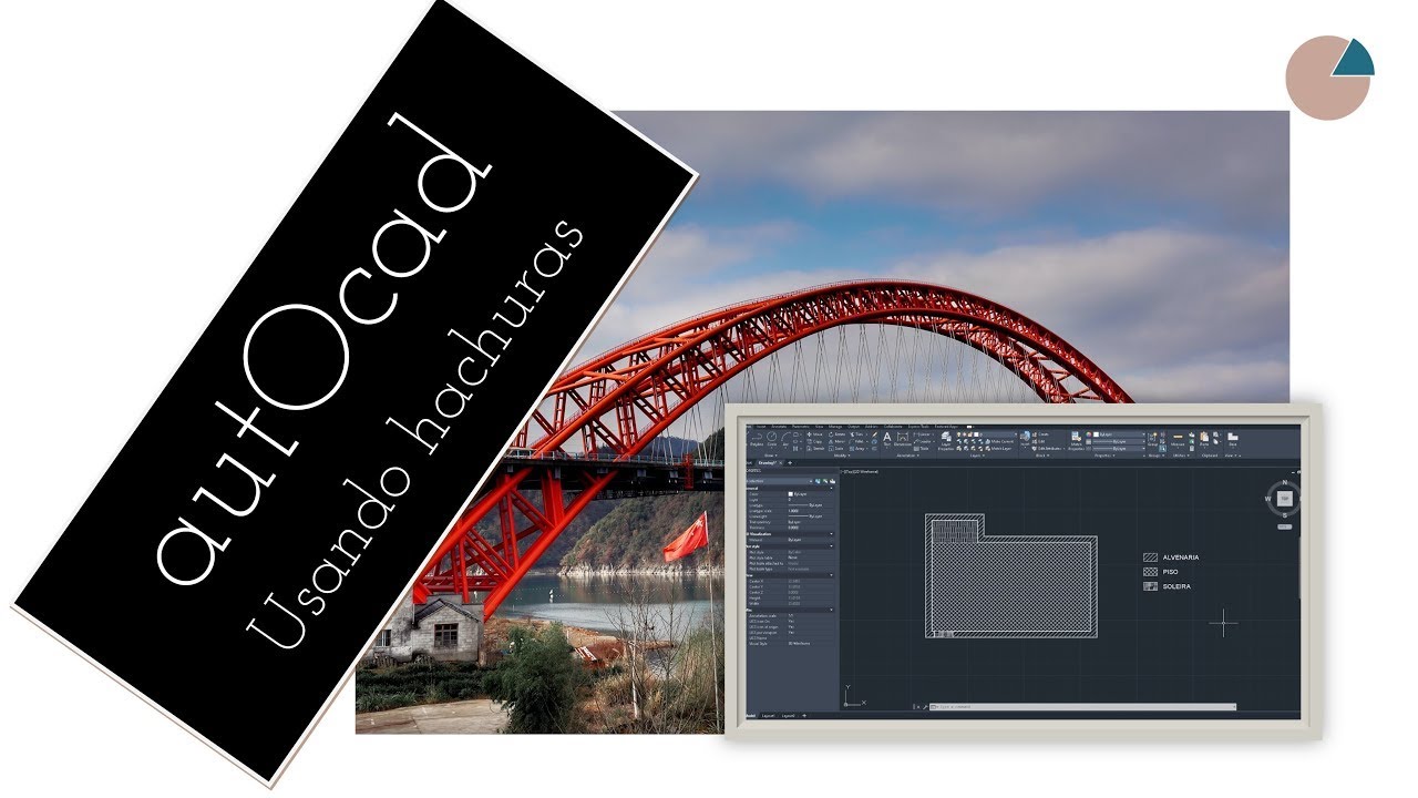 autOcad - usando comando hatch para preenchimentos - YouTube