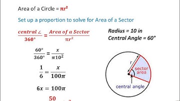 Geometry Lesson 10.7 Areas of Circles of Sectors