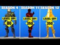 ALL SKIN XP REWARDS FROM EVERY SEASON! (Season 4-Season 13) / Fortnite Battle Royale!